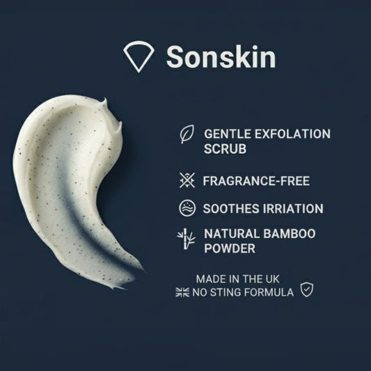 Sonskin Hypoallergenic Razor Burn & Ingrown Hair Scrub